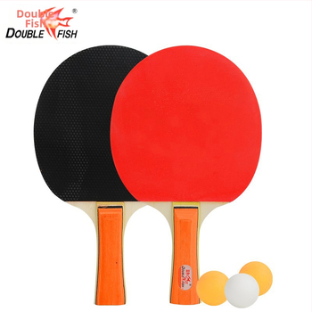 Stalo teniso raketės rinkinys, Pisces Double Fish, 2 vnt., poplar plokštė, guma su reversiniu klijavimu, tiesus smūgis