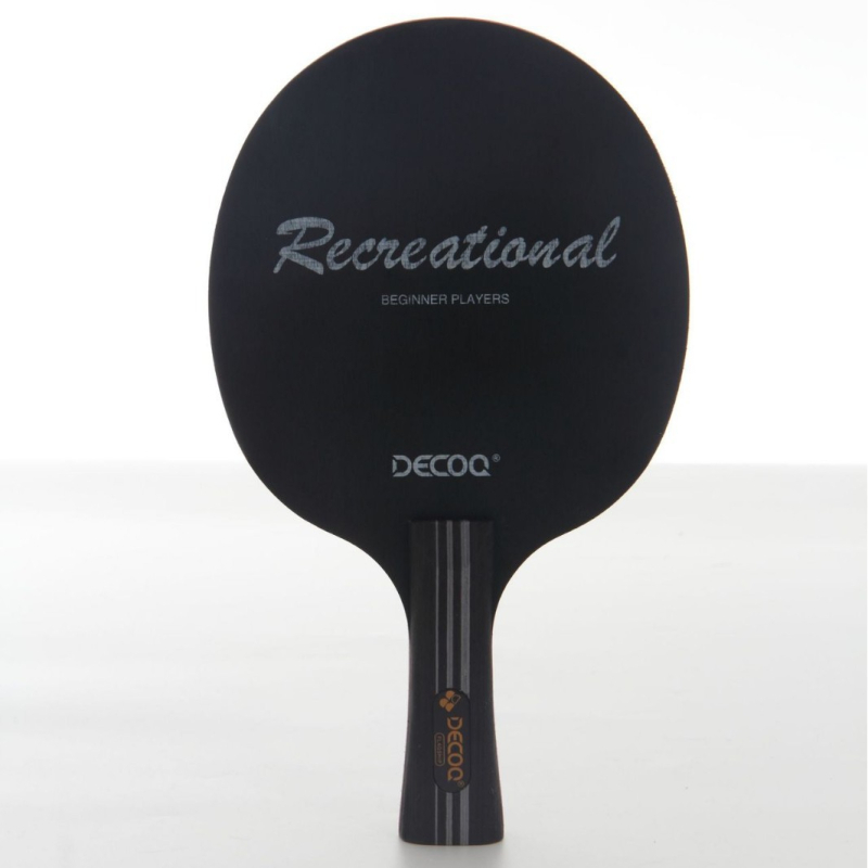 Raketa za stolni tenis od Yangmu drveta, ravna drška, guma s bodicama, model DT-02, prilagodljiva obrada