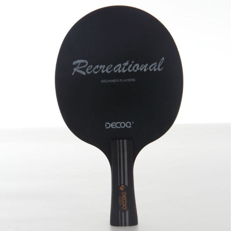 Raketa za stolni tenis od Yangmu drveta, ravna drška, guma s bodicama, model DT-02, prilagodljiva obrada