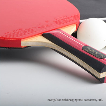 Huisheng stalo teniso raketė – Basswood plokštė, anti-klijavimo guma, horizontalaus tipo