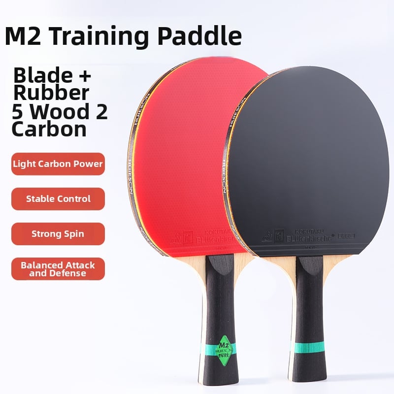 Stalo teniso raketė M2, Basswood plokštelė, anti-klijavimo guma, horizontalis smūgis, logotipo spausdinimas