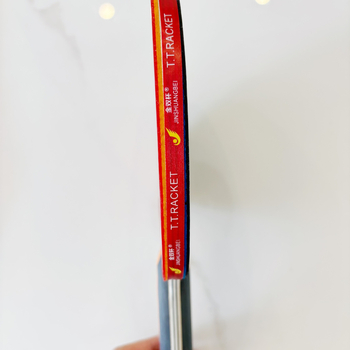 Stalo teniso raketė su dvipuse anti prilipimo guma, topolio plokštė, laikiklis Shakehand