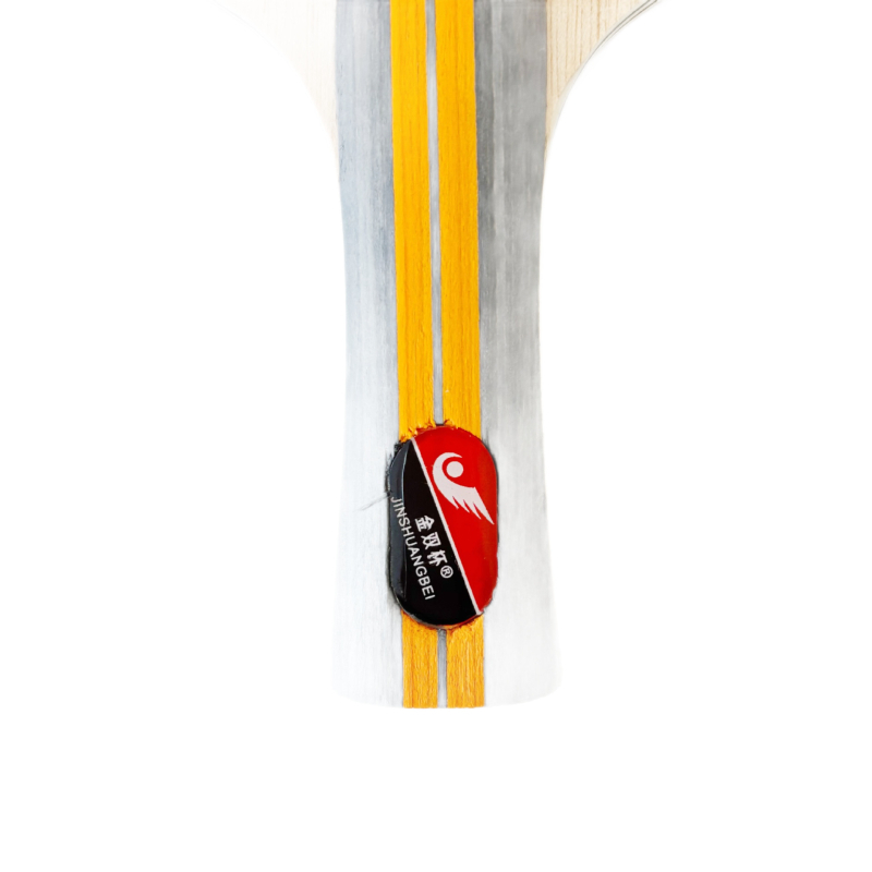 Stalo teniso raketė su dvipuse anti prilipimo guma, topolio plokštė, laikiklis Shakehand