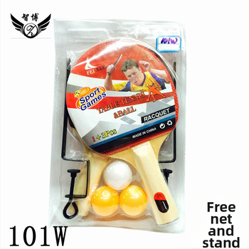 Zhibo stalo teniso raketė su liepų plokštele, abiejose pusėse granuliniu klijais guma, horizontalaus smūgio tipas