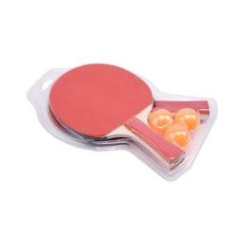 Pradedančiųjų stalo teniso raketės komplektas – topolio medžio plokštė, įprasta guma, modelis 6652.6656