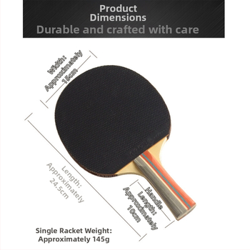 Stalo teniso raketė Conronte, Direct Shot, Poplar plokštė, Reverse-Glue guma, du komplektai