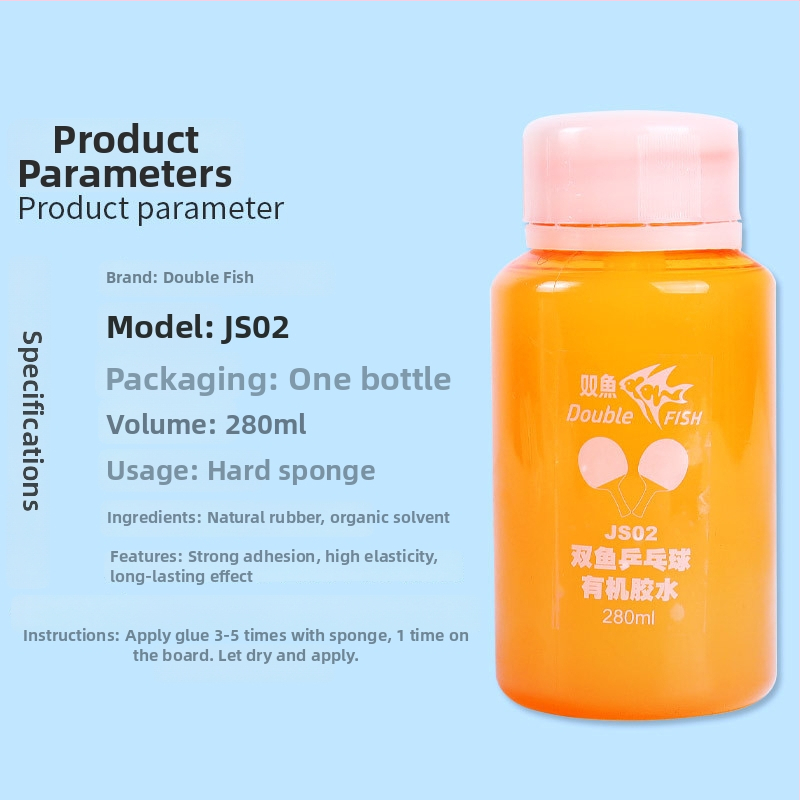 Pisces lauatennise liim – orgaaniline liim, 280 ml, JS02 mudel, sobib lauatennise rekettidele