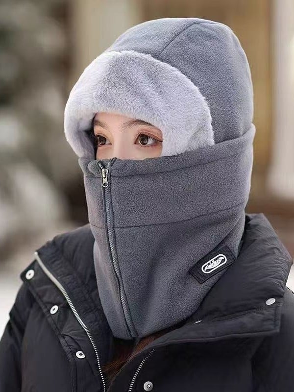 Unisex χειμερινό καπέλο ποδηλασίας με προστασία για τα αυτιά, ανεμοπροστασία κεφαλής, ενσωματωμένη μάσκα προσώπου και λαιμού