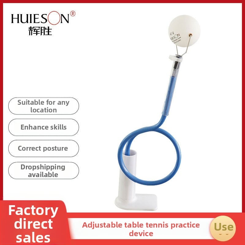 Stalo teniso kamuolių servavimo treniruoklis, patobulinta strypo versija, PVC korpusas