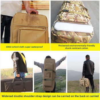 Taktinė žvejybos rankinė su dviejų sluoksnių storu kanvu, atspari vandeniui, dėvėjimui atspari, lauko kamufliažas