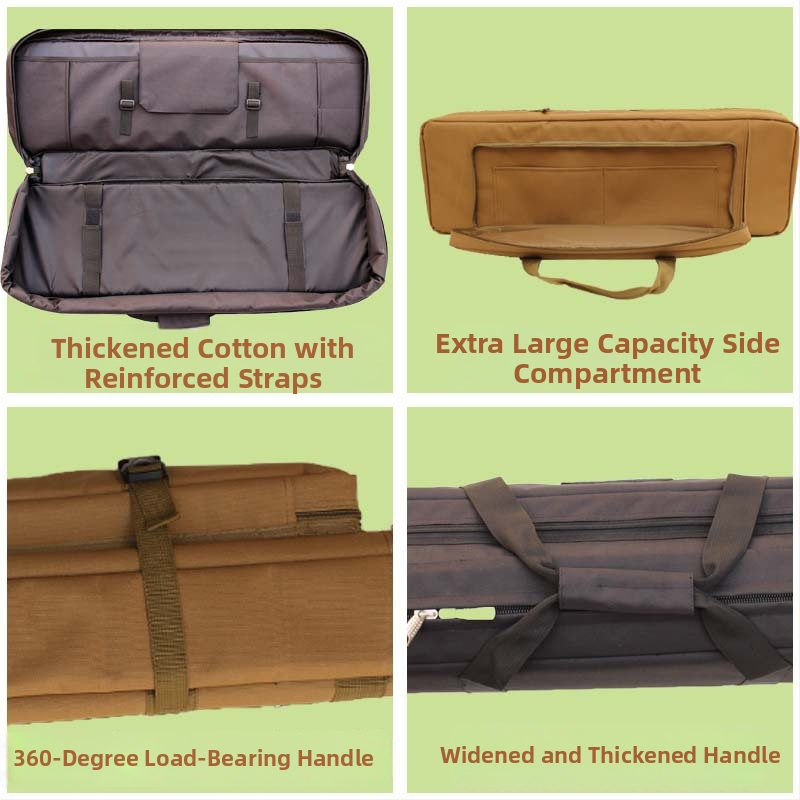 Taktinė žvejybos rankinė su dviejų sluoksnių storu kanvu, atspari vandeniui, dėvėjimui atspari, lauko kamufliažas