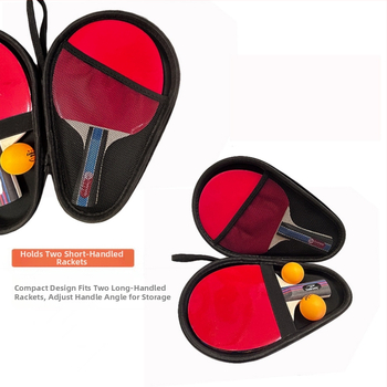 Asztaliteniszütő keményhéjú tároló – logóval nyomtatva, hordozható, luxus