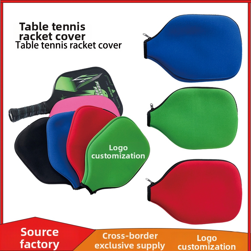 Stalo teniso raketės dėklas, aukštos kokybės nardymo medžiaga, pritaikomas logotipas, prieinama privatų ženklų galimybė, tinkamas stalo tenisui ir teniso su plunksnomis