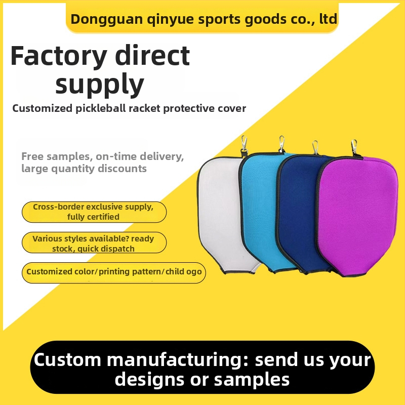 Pickleball raketės krepšys iš diving material, pritaikytas logotipas, Munan Movement ženklas, tinkamas stalo tenisui.