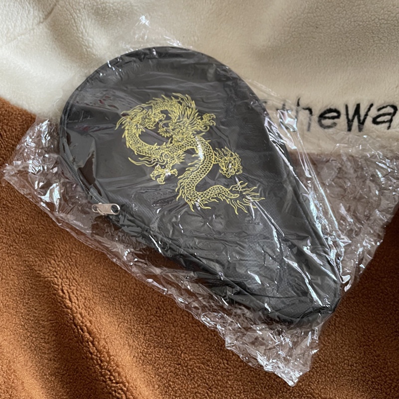 Stalo teniso raketės dėklas, moliūgo formos, atsparus vandeniui ir dėvėjimui, raketės laikymui