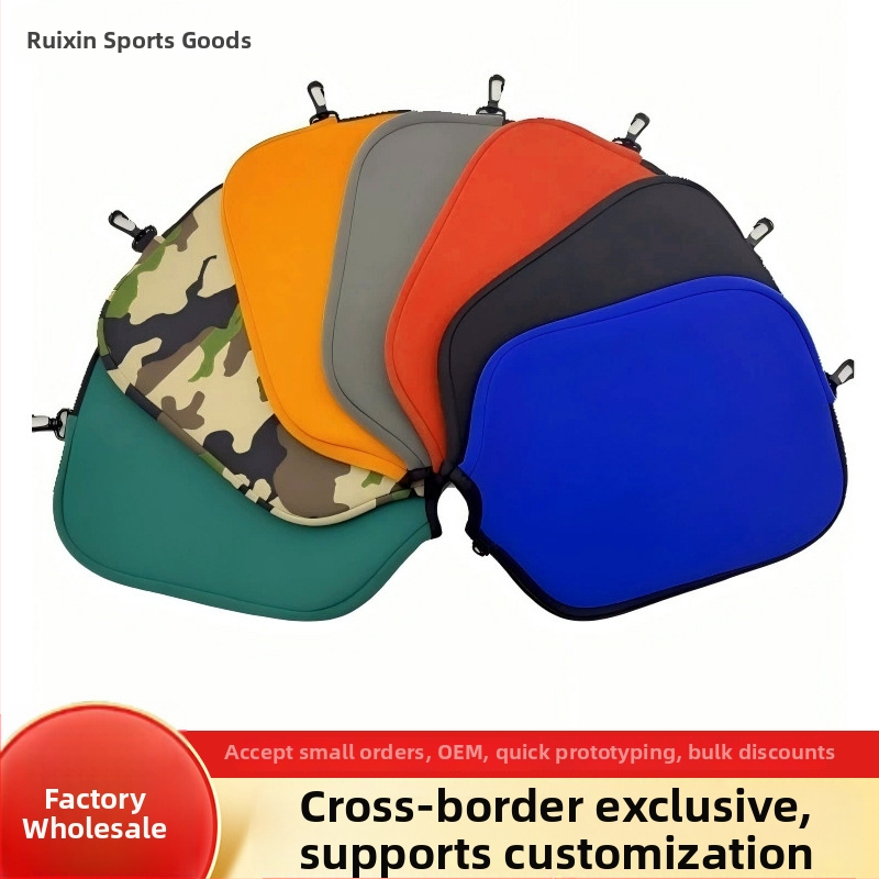Ruixin guminis raketės gaubtas stalo tenisui – su logotipo spauda, apsauginė dėžutė sporto priedams badmintonui ir tenisui