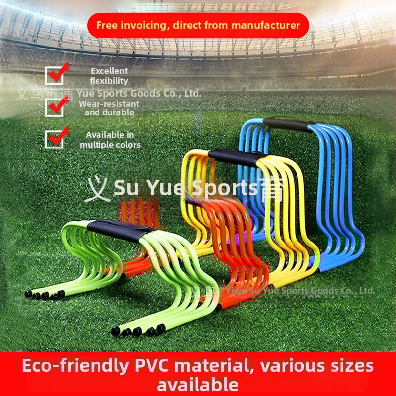 PVC прегради за тренировка — детски малки препятствия за футбол, тренировъчен помощник; материал PVC, подходящи за бягане и баскетбол