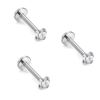 Bijuterii piercing – stil coroană, oțel inoxidabil, placare electrolitică, pentru femei