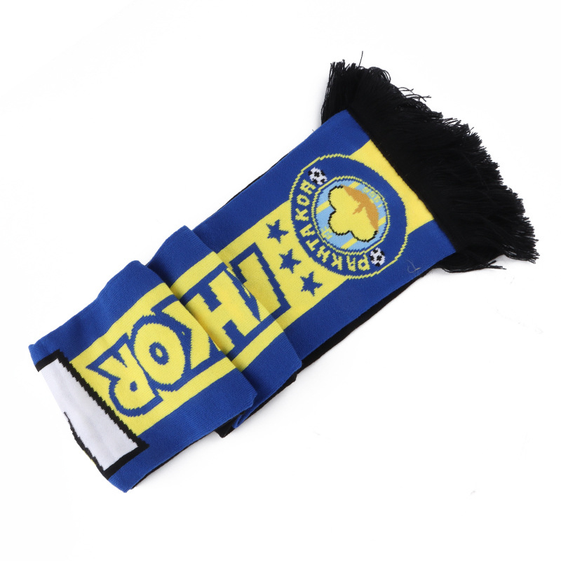 Egyedi futball szurkolói sál - Anyag: Akril + Spandex; Logónyomtatás elérhető; Termékkód: Custom scarf; Alkalmas a futballhoz