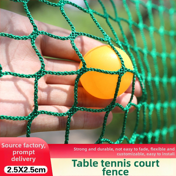 Stalo teniso aikštelės apsauginis tinklas – 2 mm virvės storis, 2,5 cm akių dydis, polipropilenas/polisteris, tinkama stalo tenisui ir badmintonui