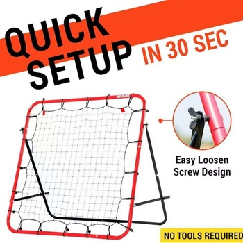 Futbola apmācības atsitiena tīkls — dzelzs liešana, treniņu palīglīdzekļi