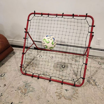 Futbola apmācības atsitiena tīkls — dzelzs liešana, treniņu palīglīdzekļi