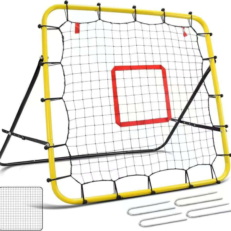 Futbola apmācības atsitiena tīkls — dzelzs liešana, treniņu palīglīdzekļi