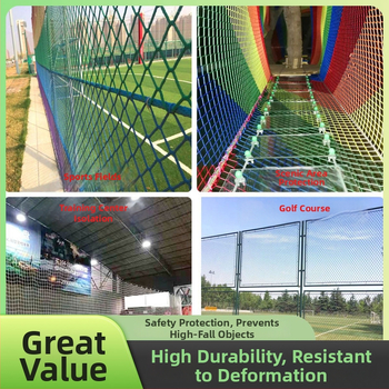 Plasă de protecție pentru sporturi, tip bloc, model Jungle Magic Net, material nylon/poliester/polipropilen, funcție: protecție de închidere, utilizare: stadion și teren de joacă în junglă