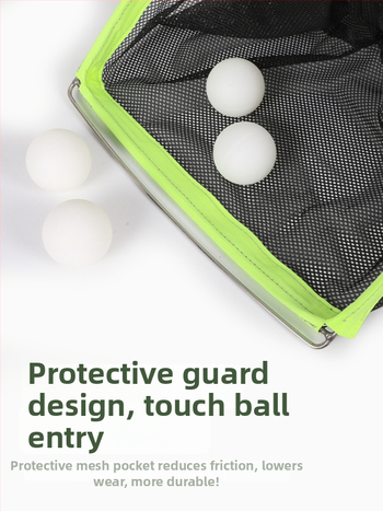 Galda tenisa bumbiņu savācējs ar teleskopisku tīklu; materiāls: zīda zieds