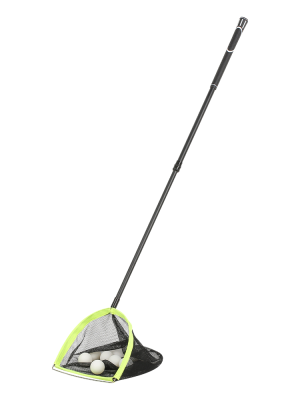 Galda tenisa bumbiņu savācējs ar teleskopisku tīklu; materiāls: zīda zieds