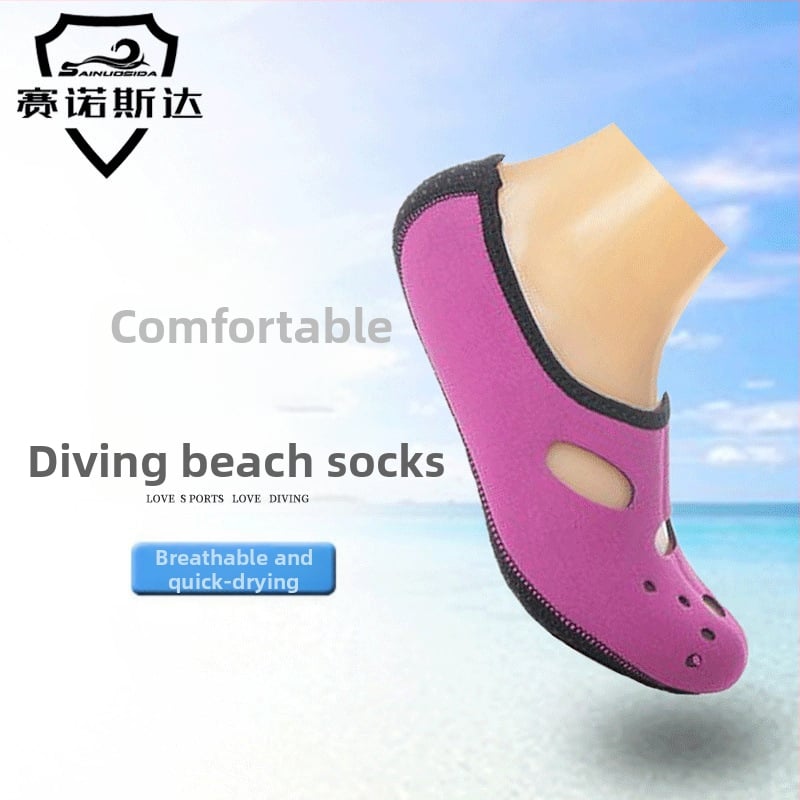 SANOSTA nardymo kojinės – nardymo medžiaga; prieš slydimą, apsauga nuo įbrėžimų, šiltos