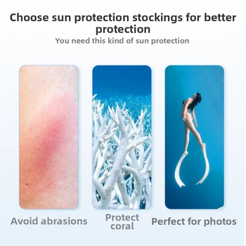 Moteriškos nardymo kojinės su UPF+ saulės apsauga – neslidžios kojinės banglentininkams