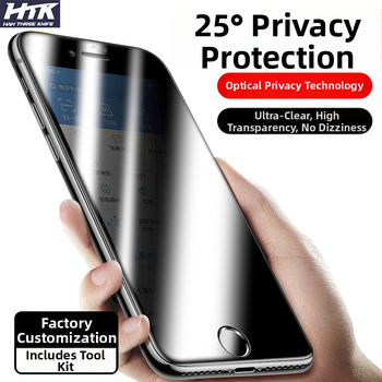 iPhone elülső tempered glass kijelzővédő, Anti-Peep, Anti-Drop, Full HD