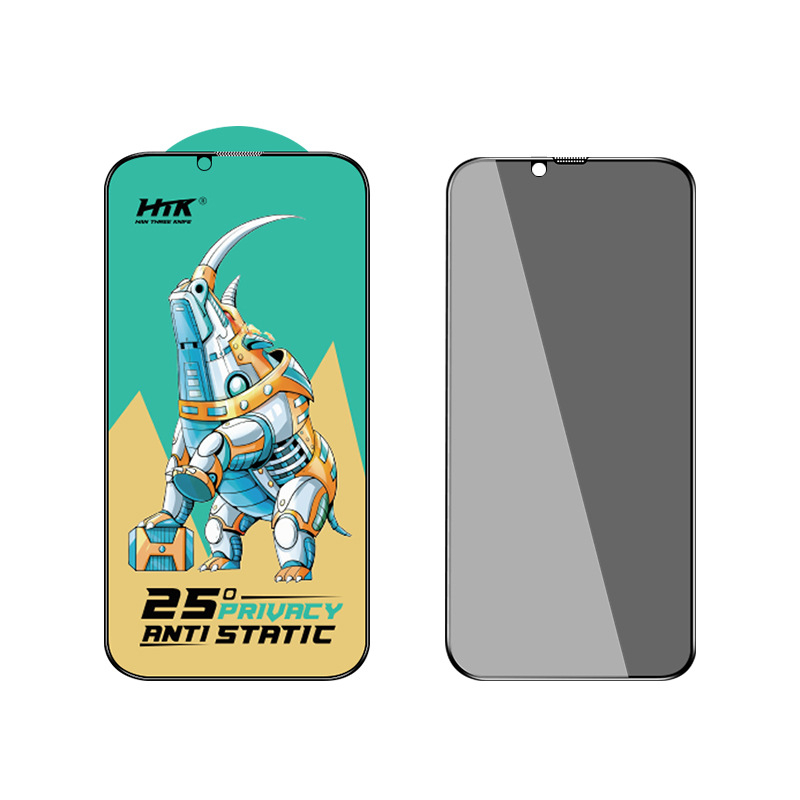 iPhone elülső tempered glass kijelzővédő, Anti-Peep, Anti-Drop, Full HD