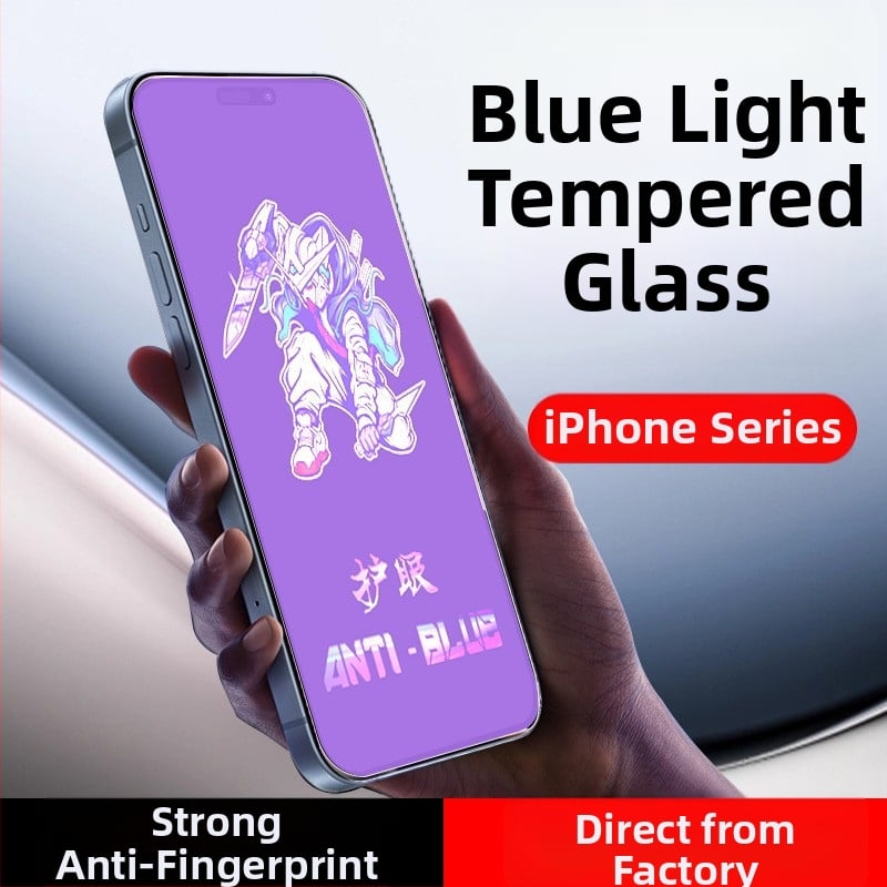iPhone elülső tempered glass kijelzővédő, Anti-Peep, Anti-Drop, Full HD