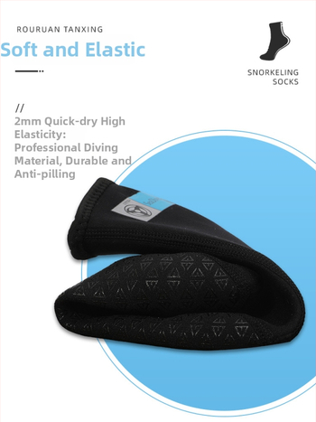 Unisex ponožky na potápanie, 3 mm neopren (90% neopren + 10% nylon), protisklzová podrážka, vodeodolné, rýchloschnúce, teplé na zimné plávanie