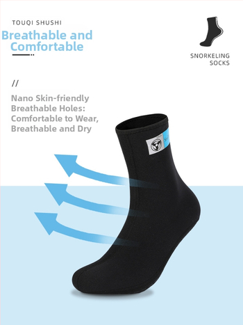 Unisex ponožky na potápanie, 3 mm neopren (90% neopren + 10% nylon), protisklzová podrážka, vodeodolné, rýchloschnúce, teplé na zimné plávanie