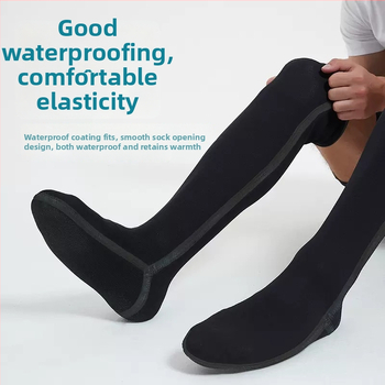 Ponožky na potápanie zo SBR neoprenu, unisex, 3 mm, dlhé, pre plážové a zimné potápanie, odolné voči opotrebeniu, proti mrazu, vetru