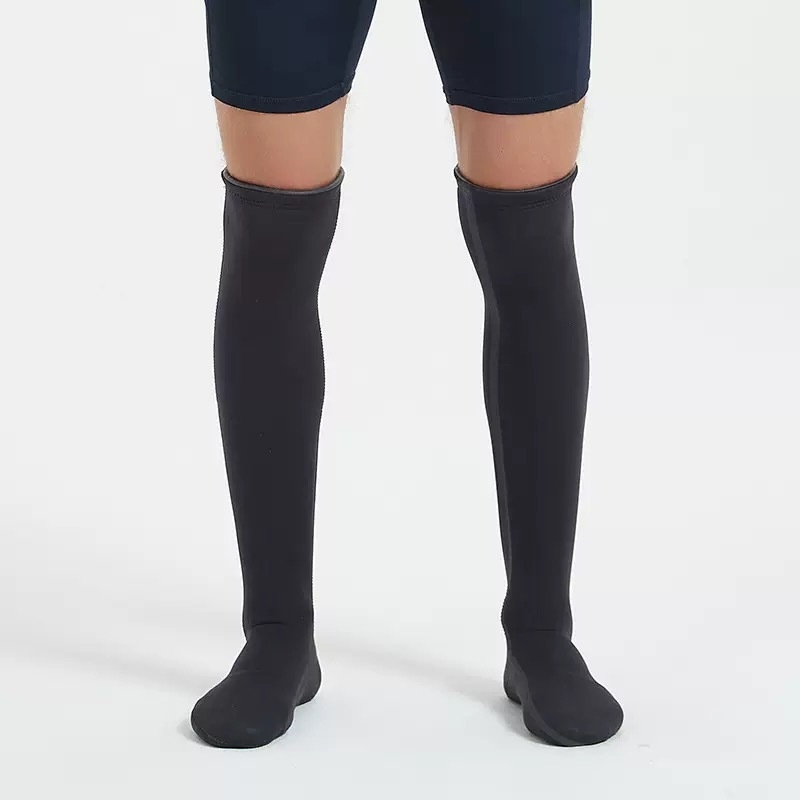Ponožky na potápanie zo SBR neoprenu, unisex, 3 mm, dlhé, pre plážové a zimné potápanie, odolné voči opotrebeniu, proti mrazu, vetru