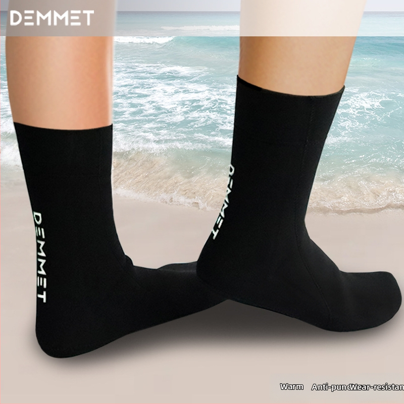 DEMMET búvár zokni, kétoldalas, szupernyúló szálból, vastagság 1.5/3/5 mm, melegek mélyvízi merüléshez