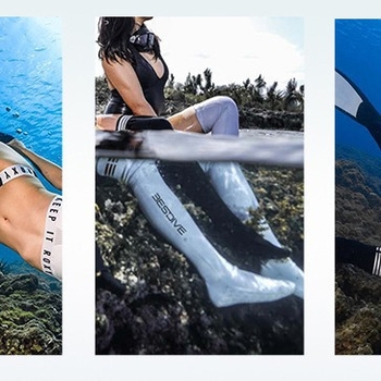 Hydrophilic neopren búvár zokni térdig érő, csúszásmentes talppal, gyorsan száradó, vízi sportokra