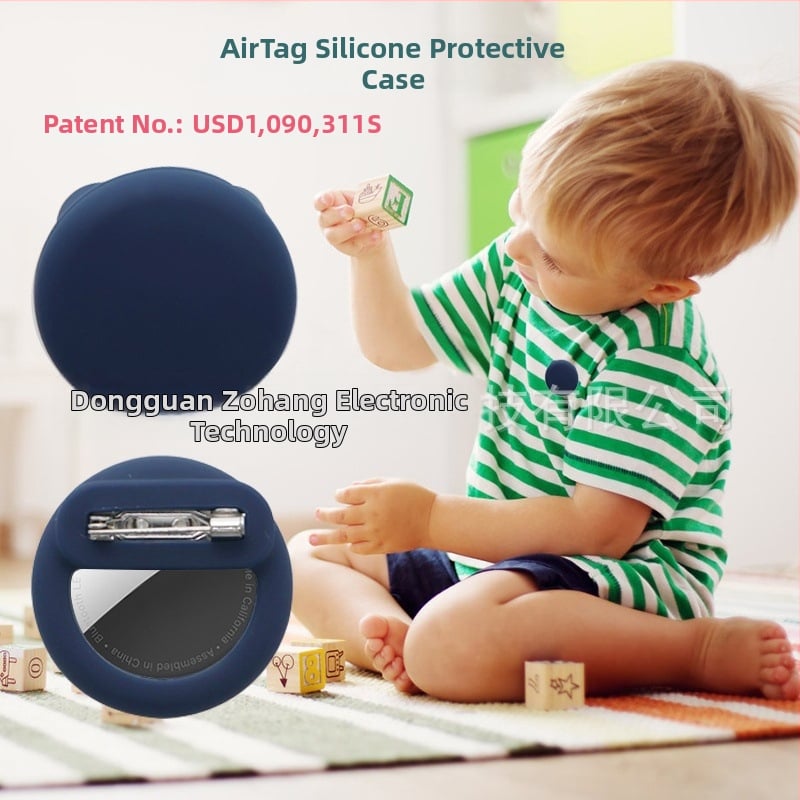 AirTag silikona aizsargkāsts mājdzīvniekiem un mugursomām – cepures formā, modes stils, karstā presēšana, pielāgošana