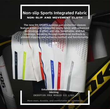 DH SPORTS Персонализирани ръкави за колоездене - безшевни, антихлъзгащи се, рефлективни, печат на лого, Спандекс/Lycra