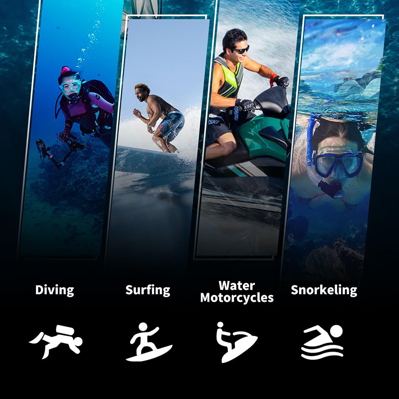 3 mm nardymo pirštinės plaukimo, banglentinio ir snorkeliavimo poreikiams – neslystantis laikiklis, tinkamos drėgnoms ir šaltoms vandens sąlygoms