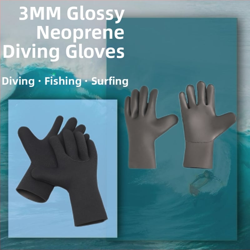 Nardymo pirštinės, 3 mm lengva oda, neslidžios, atsparios įpjovimams, greitai džiūva plaukimo ir banglentininkams