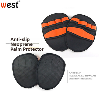 West dviračių pirštinės su nardymo medžiaga, delno apsauga, reguliuojamas riešas, riešo tvirtinimas