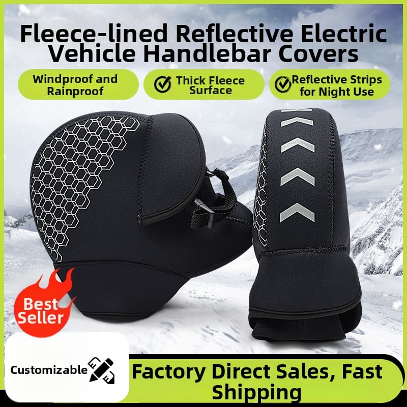 Dviračių pirštinės - šiltos, vėją atlaikančios, gumos/plastiko medžiaga, vidutinio storio, trumpa rankogaliai, suaugusiems, unisex