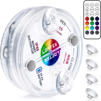 RF bežično podvodno svjetlo za bazen s 13 LED, 6000K, IP68, daljinsko upravljanje, ulaz 4,5V