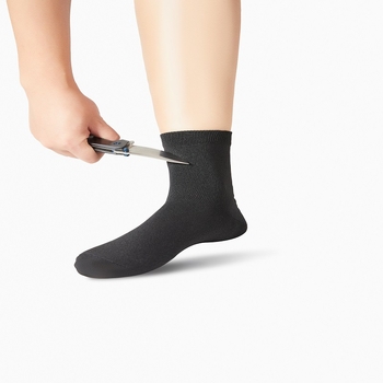 Középső szárú vágásvédő zokni – lélegző, antimikrobiális, kopásálló, karcolásálló