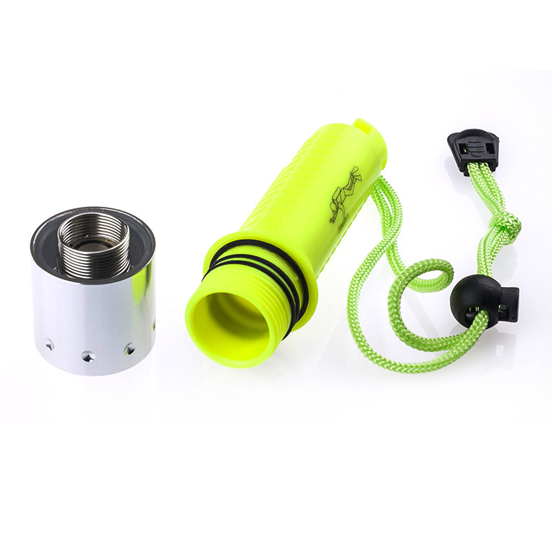 Podvodná LED baterka na potápanie, ABS telo, 10W LED, 2400 mAh batéria, ručné nabíjanie, dosah 200-500 m